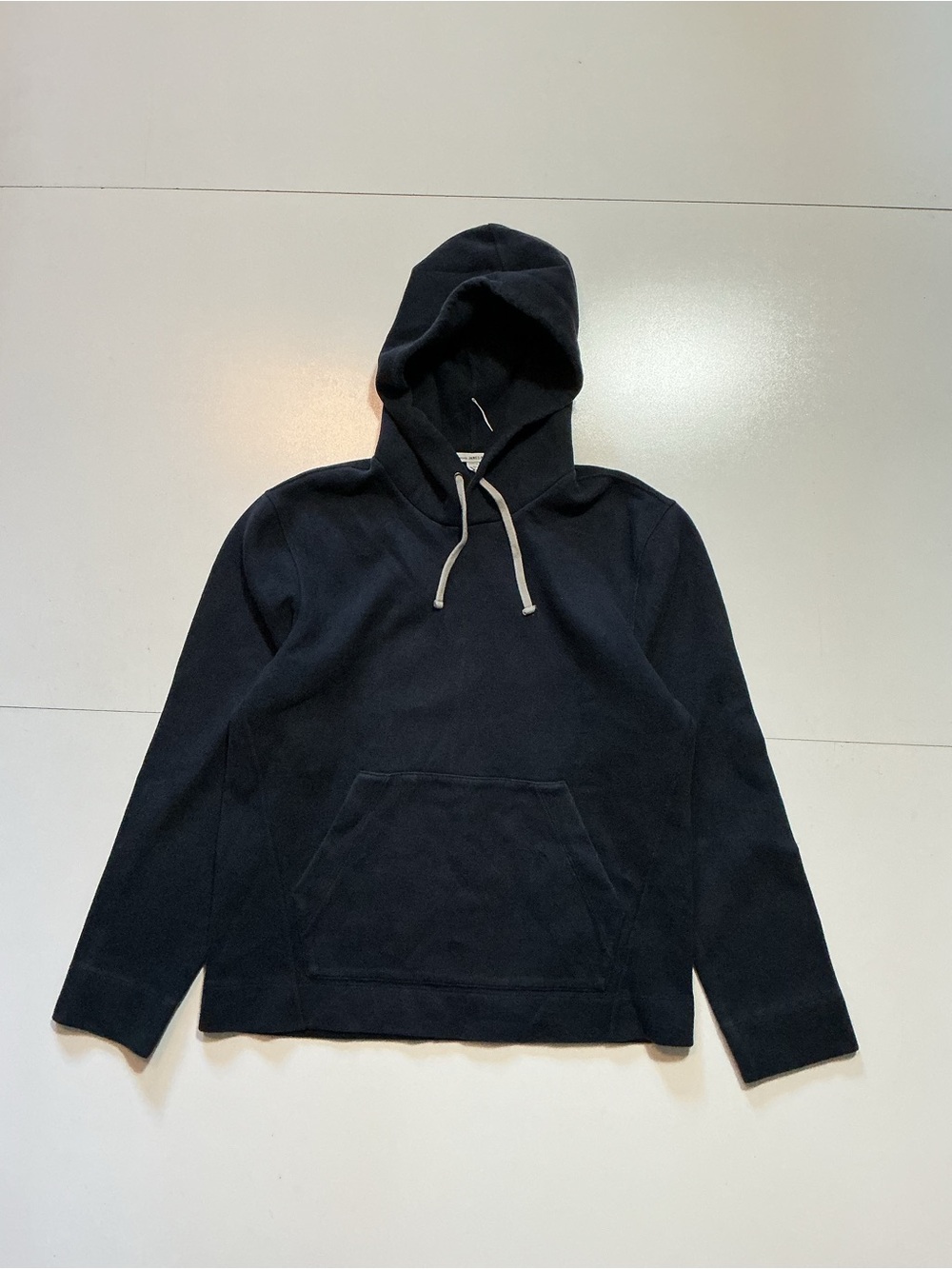 $330 Standard James Perse Ultra Soft Fleece Navy Cotton Men's Pullover Hoodie